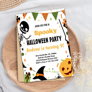 Spooky Fun Party Kaart voor kinderen of volwassene
