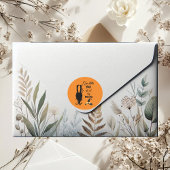 Spooky Funky Halloween Party Cauldron Witch Pet Ronde Sticker