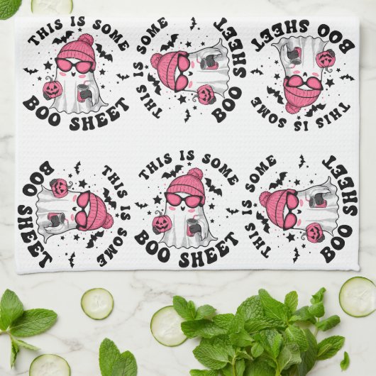 Spooky Funny Halloween Decor Ghost Theedoek (Gevouwen)