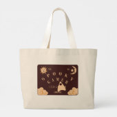 Spooky Gamer Fun Boardgame Slogan Grote Tote Bag (Achterkant)