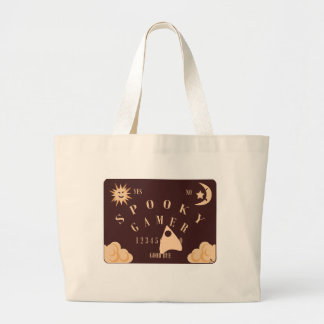Spooky Gamer Fun Boardgame Slogan Grote Tote Bag