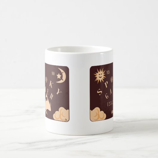 Spooky Gamer Fun Boardgame Slogan Koffiemok (Center)