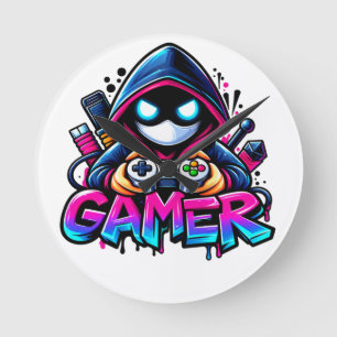 Spooky Gaming – Halloween Gamer Ghost Controller D Ronde Klok