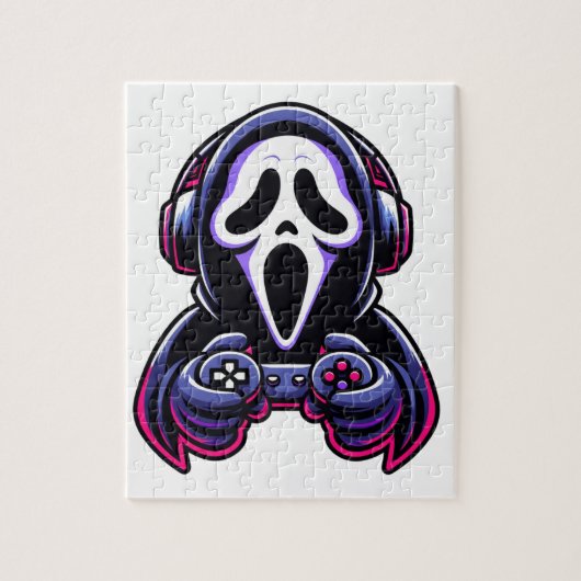 Spooky Gaming – Halloween Gamer Ghost Controller Legpuzzel (Verticaal)