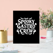 Spooky Gastro Crew Gastro Nurse Halloween Classic Acryl Bord (Huwelijk)