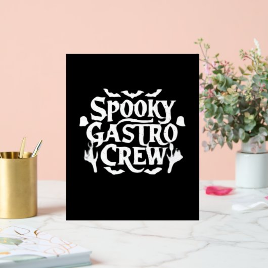 Spooky Gastro Crew Gastro Nurse Halloween Classic Acryl Bord (Huwelijk)