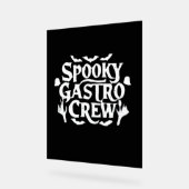 Spooky Gastro Crew Gastro Nurse Halloween Classic Acryl Bord (Hoek)