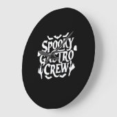 Spooky Gastro Crew Gastro Nurse Halloween Classic Grote Klok (Hoek)