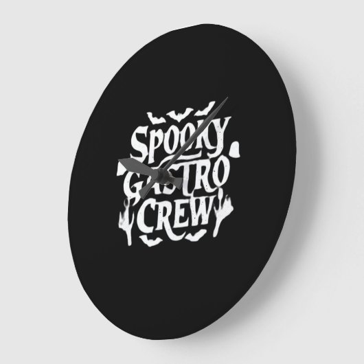 Spooky Gastro Crew Gastro Nurse Halloween Classic Grote Klok (Hoek)