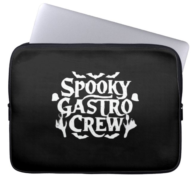 Spooky Gastro Crew Gastro Nurse Halloween Classic Laptop Sleeve (Voorkant)