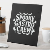 Spooky Gastro Crew Gastro Nurse Halloween Classic Reclamebord Met Voetstuk (Insitu)