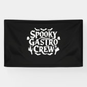 Spooky Gastro Crew Gastro Nurse Halloween Classic Spandoek (Horizontaal)