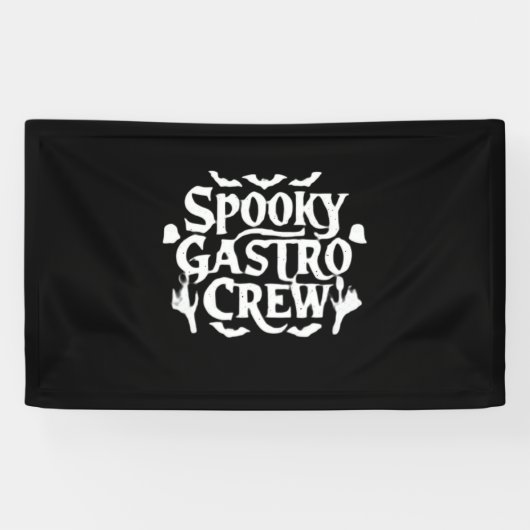 Spooky Gastro Crew Gastro Nurse Halloween Classic Spandoek (Horizontaal)