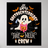 Spooky Gastro-enterologie Halloween Crew Endo Tech Poster (Voorkant)