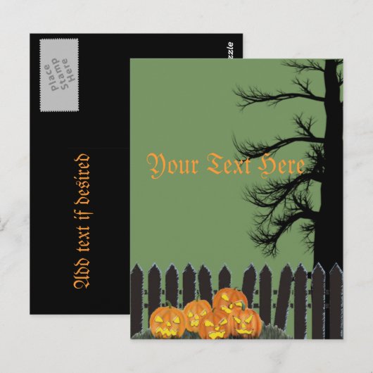 Spooky gateway briefkaart (Voorkant / Achterkant)