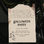 Spooky gedicht Creepy Halloween Party Kaart