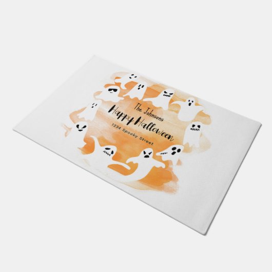 Spooky geest Halloween party waterverf Foam Board Deurmat (Schuin)