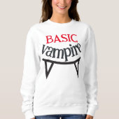 Spooky Gelukkig Halloween feest Basic vampier tand Trui (Voorkant)