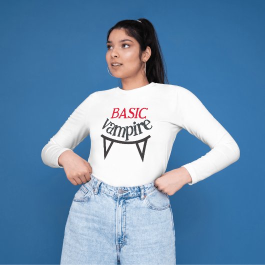 Spooky Gelukkig Halloween feest Basic vampier tand Trui