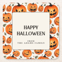 Spooky gesneden pompoenen en herfstbladeren Hallow