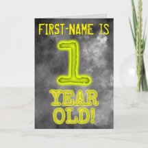 Spooky Ggloed Aura Kijk "1 JAAR OUD" + naam