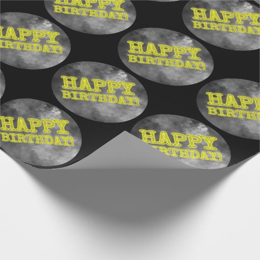 Spooky Ggloed Aura Kijk "HAPPY BIRTHDAY!" Cadeaupapier (Hoek)