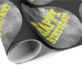 Spooky Ggloed Aura Kijk "HAPPY BIRTHDAY!" Cadeaupapier (Rol Hoek)