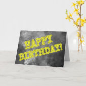 Spooky Ggloed Aura Kijk "HAPPY BIRTHDAY!" Kaart (Gele Bloem)