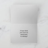 Spooky Ggloed Aura Kijk "HAPPY BIRTHDAY" + Naam Kaart (Binnen)