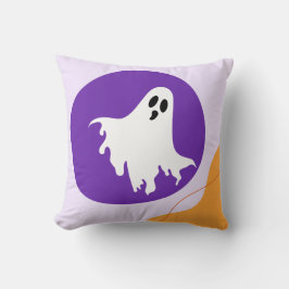 Spooky Ghost & Abstract Blob Shapes Halloween Gift Kussen