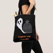 Spooky Ghost beroemd gemaakt door Grave Halloween Tote Bag (Dichtbij)