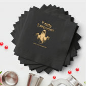 Spooky Ghost Black Halloween Party Folie Servetten