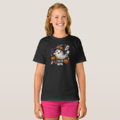 Spooky Ghost Boo Crew Halloween T-shirt (Voorkant volledig)