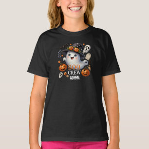 Spooky Ghost Boo Crew Halloween T-shirt
