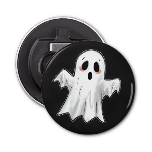 Spooky Ghost Button Flesopener (Voorkant)