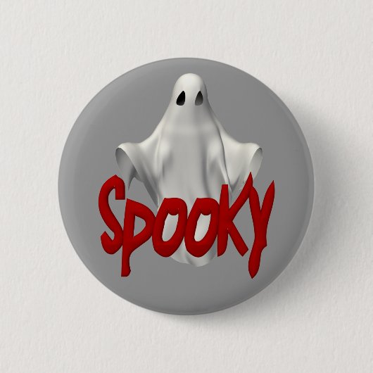 Spooky Ghost-Buttonnen Ronde Button 5,7 Cm (Voorkant)