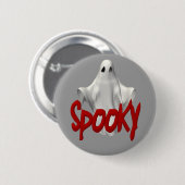 Spooky Ghost-Buttonnen Ronde Button 5,7 Cm (Voorkant /achterkant)