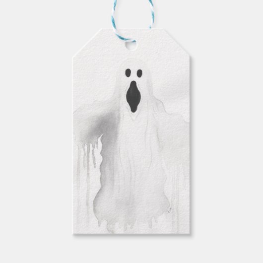 Spooky Ghost Cadeaulabel (Voorkant)