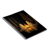 Spooky Ghost Campfire Night Forest Art - Halloween Notitieboek (Rechterzijde)