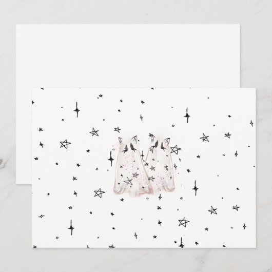 Spooky Ghost Cat Kaart "Punk sterren" (Voorkant / Achterkant)