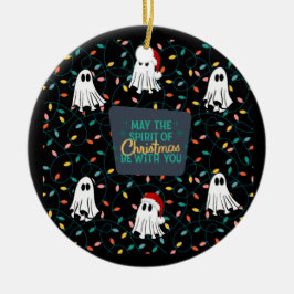 Spooky Ghost Christmas Ornament