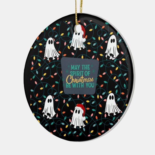 Spooky Ghost Christmas Ornament (Links)