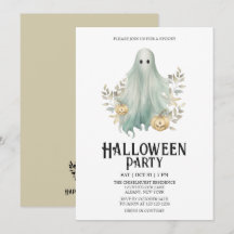 Spooky Ghost Costume Mint Halloween Party