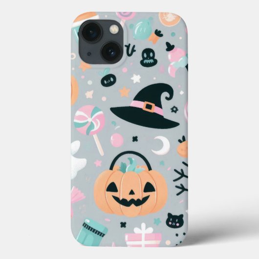 Spooky Ghost Cowboy Schattige Halloween Boo Wester Case-Mate iPhone Case (Achterkant)