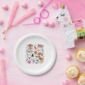 Spooky Ghost Cowboy Schattige Halloween Boo Wester Papieren Bordje (Feest)