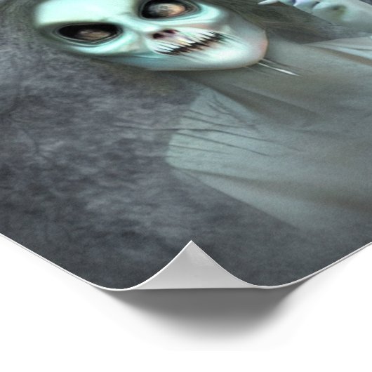 Spooky Ghost Creepy Poster (Hoek)