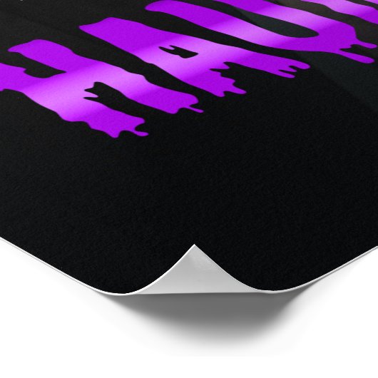 Spooky Ghost Dark Hallway Haunted House Welcome Poster (Hoek)