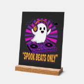 Spooky Ghost DJ Halloween Beats Ontwerp_1 Acryl Bord (Hoek)