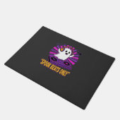 Spooky Ghost DJ Halloween Beats Ontwerp_1 Deurmat (Schuin)