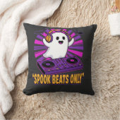 Spooky Ghost DJ Halloween Beats Ontwerp_1 Kussen (Deken)